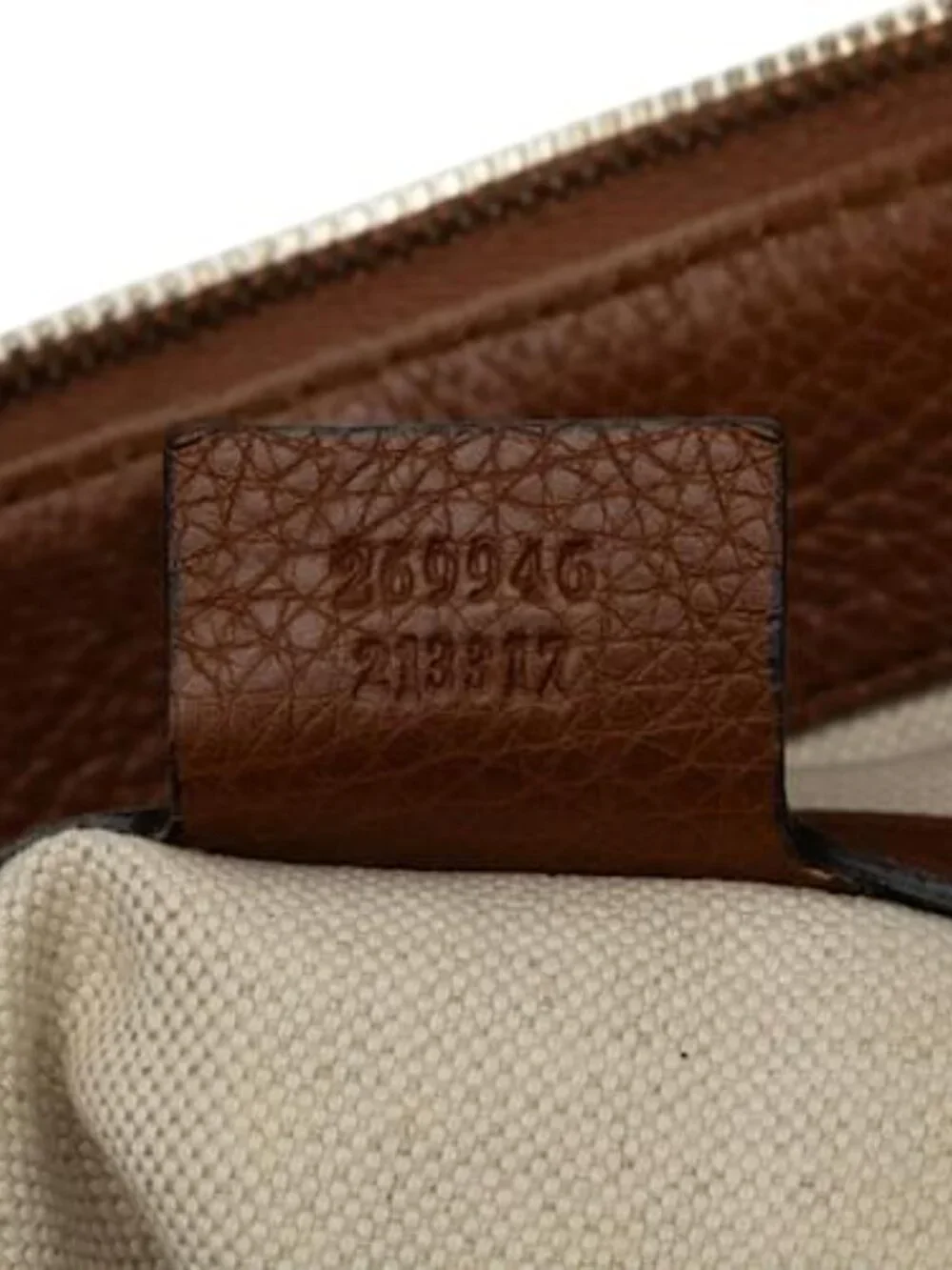 Gucci GG Canvas Bella Tote Bag 269946 Brown - COA included with purchase - Picture 8 of 12